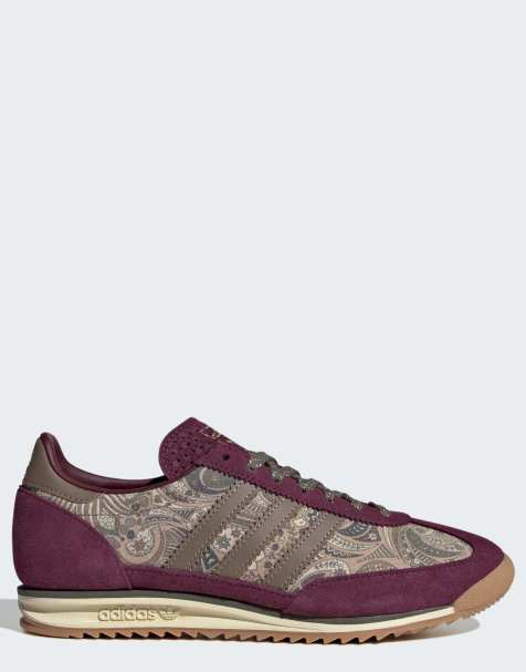 adidas Originals – SL 72 OG x Liberty London – Rödbruna och kakifärgade skor - view 1
