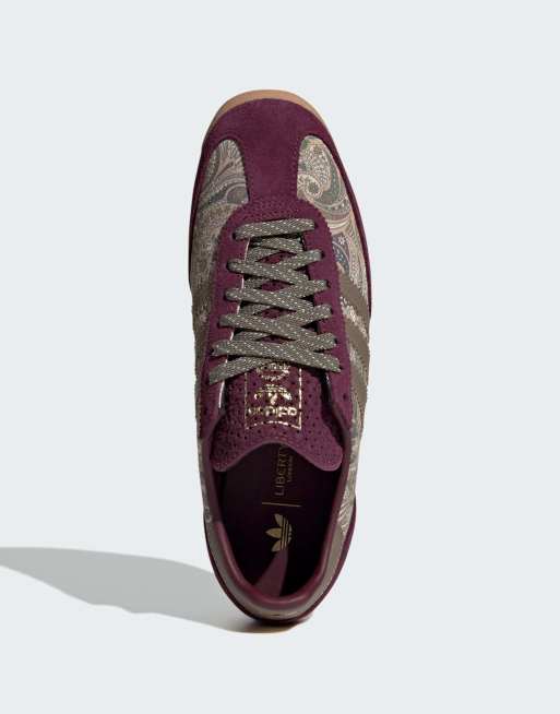 adidas Originals – SL 72 OG x Liberty London – Schuhe in Kastanienbraun und Khaki, 2 von 6