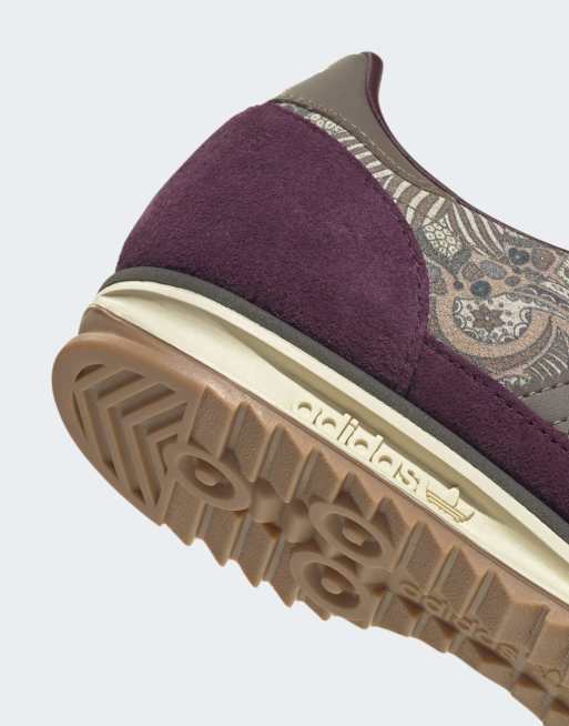 adidas Originals – SL 72 OG x Liberty London – Schuhe in Kastanienbraun und Khaki, 6 von 6