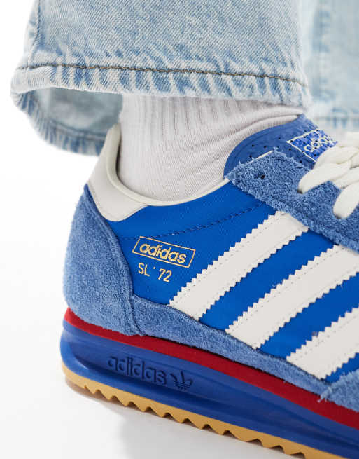 adidas Originals SL 72 RS Baskets Bleu et blanc ASOS