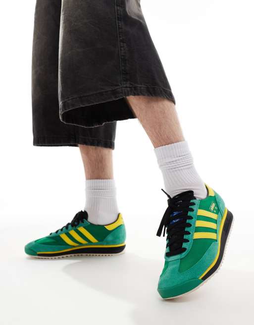 adidas Originals - SL 72 RS - Baskets - Vert et jaune 