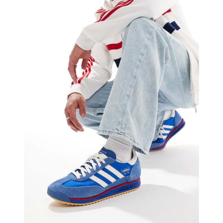 adidas Originals SL 72 RS Sneaker in Blau und WeiB ASOS