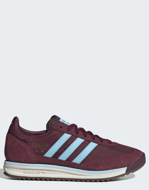 adidas Originals – SL 72 RS – Sneaker in Kastanienbraun und Blau - view 1