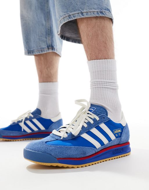 adidas Originals - SL 72 RS - Sneakers in blauw en wit