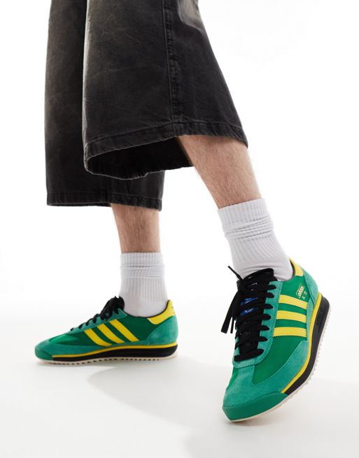 adidas Originals SL 72 RS sneakers in green and yellow 