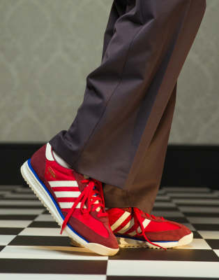 adidas Originals SL 72 RS sneakers in red and white