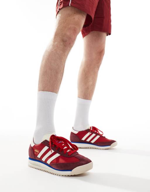 adidas Originals SL 72 RS sneakers in red and white ASOS