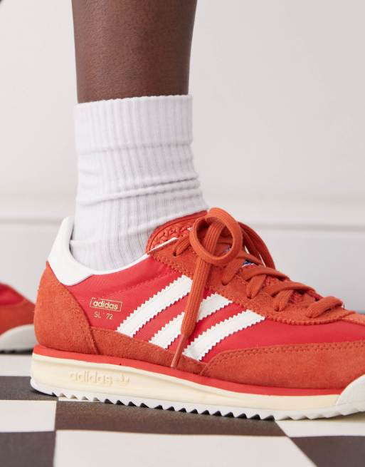 adidas Originals SL 72 RS sneakers in red and white | ASOS
