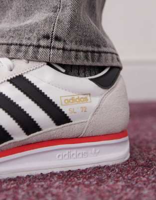 adidas Originals SL 72 RS sneakers in white and black