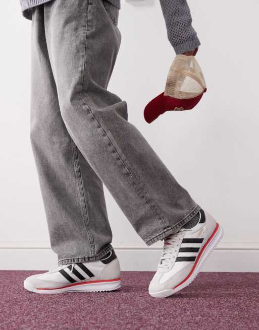 adidas Originals SL 72 RS sneakers in white and black | ASOS