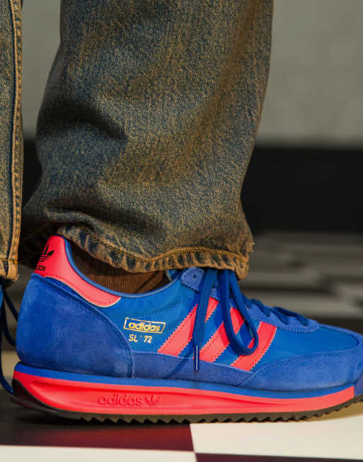 Blue and orange adidas trainers online