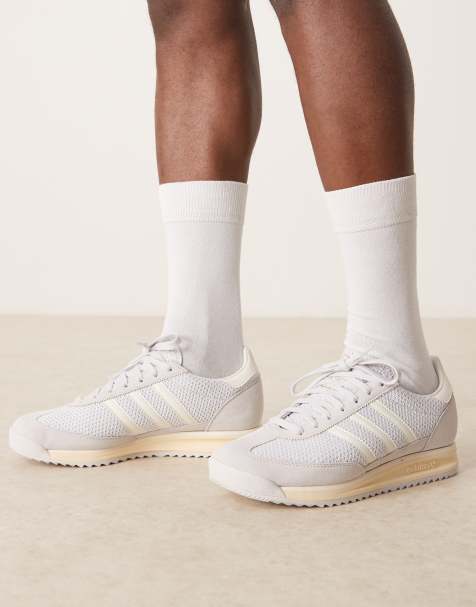 adidas Originals SL 72 RS trainers in light grey and cream - view 1
