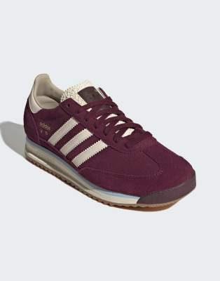  SL 72 RS trainers in maroon and off white