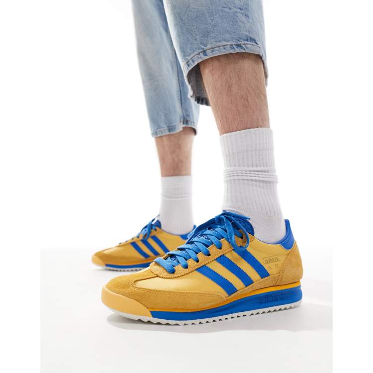 adidas Originals SL 72 RS trainers in yellow and blue ASOS