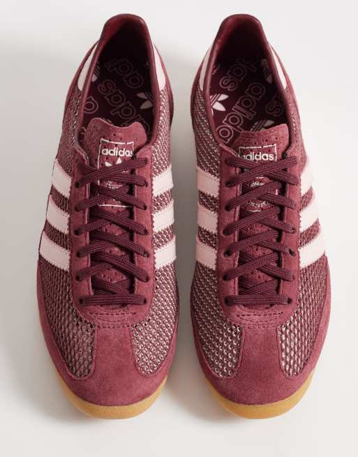 adidas Originals – SL 72 – Sneaker in Burgunderrot mit geflochtener Häkeloptik , 2 von 5