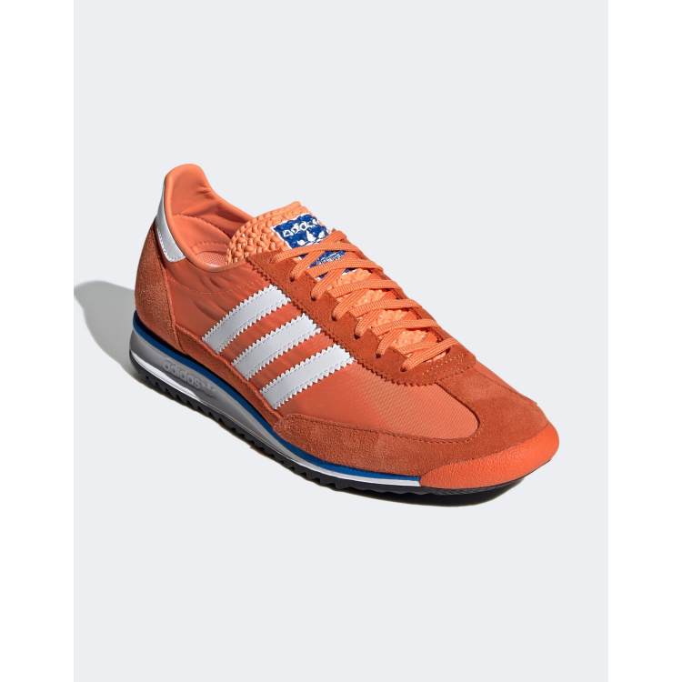 carga Masaccio analizar adidas Originals SL 72 sneaker in white and orange | ASOS