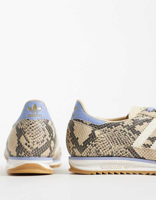 adidas Originals SL 72 Sneaker mit Schlangenprint und Blau, 4 von 5