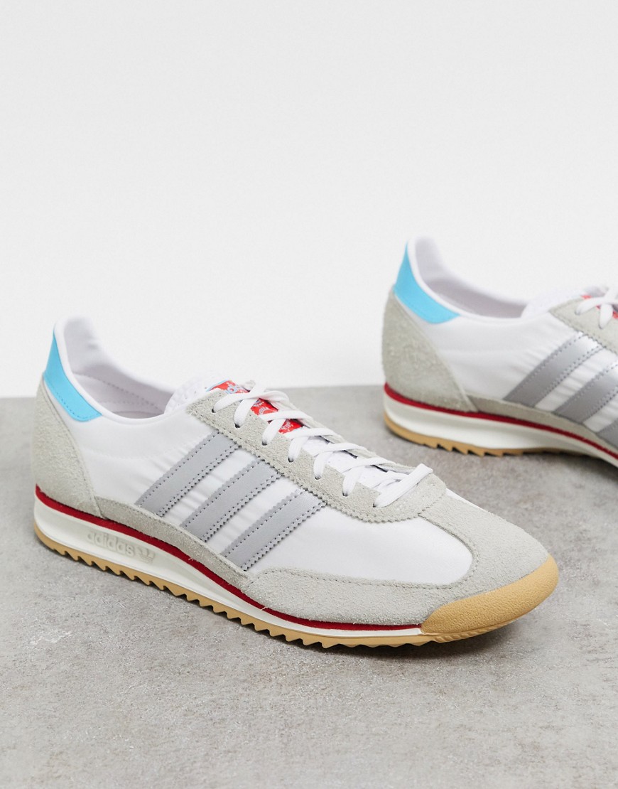Adidas Originals - SL 72 - Sneakers in wit en zilver
