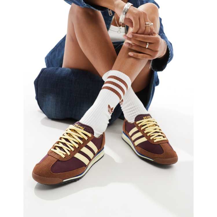 adidas Originals SL 72 Sneakers marroni e gialle ASOS