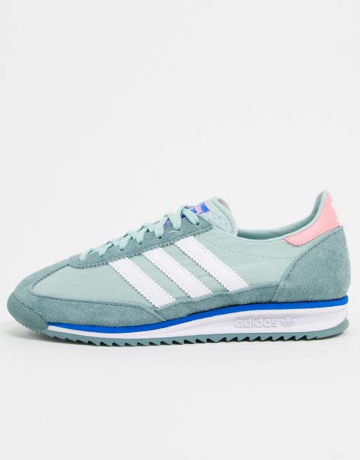 adidas Originals SL 72 trainers in green | ASOS