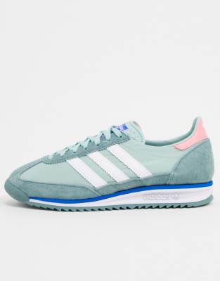 adidas originals sl 72 trainers in green