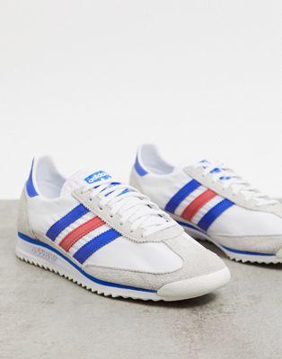 adidas white retro trainers