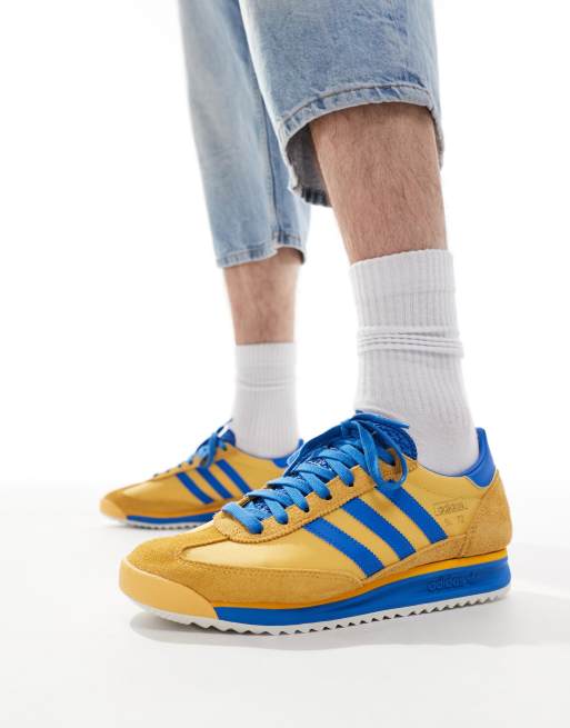 adidas Originals - SL 72RS - Sneakers in geel en blauw