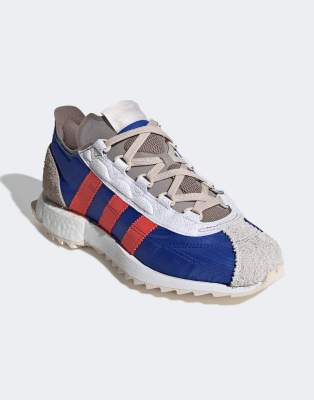 adidas originals blue trainers
