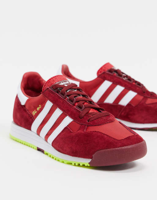 adidas Originals SL 80 sneakers in red