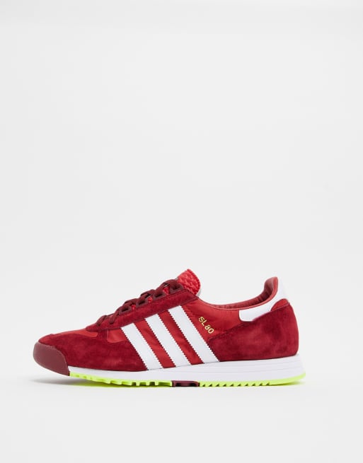 adidas Originals SL 80 Sneakers in rood