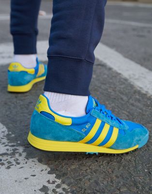 adidas sl80 blue yellow