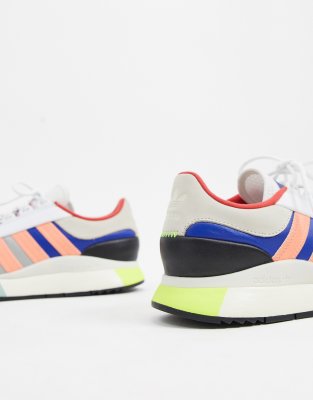 adidas originals sl andridge fashion trainers in white and pink