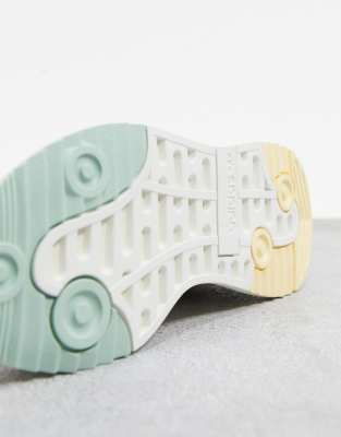 adidas originals sl andridge fashion trainers in white and pink