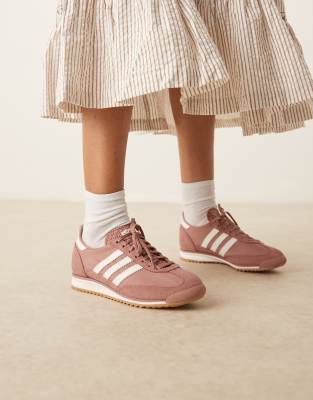 кроссовки adidas Originals SL72 OG коричневого цвета