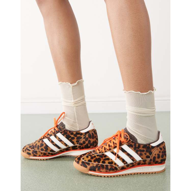 adidas SL72 OG Leopard アディダス オリジナル SL72 adidas SL 72 OG Shoes - Brown | Free Shipping with adiClub