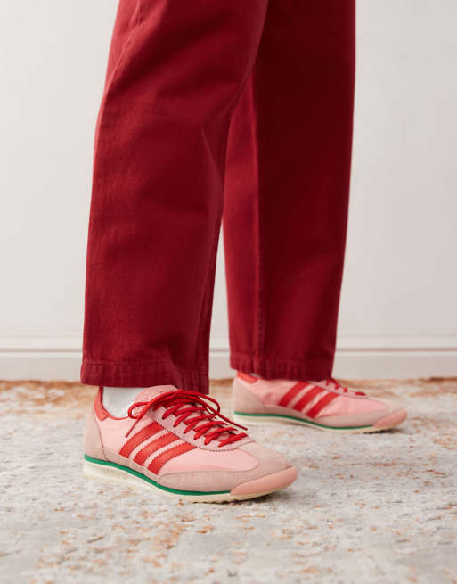 スニーカー adidas SL 72 OG Solar Red Pink Adidas Originals SL 72 OG Solar Red/Ice Lavender/Scarlet