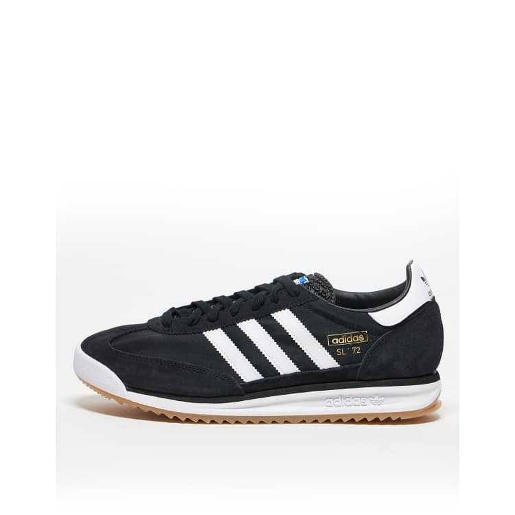 adidas Originals SL72 Retro Sport sneakers in black and white | ASOS