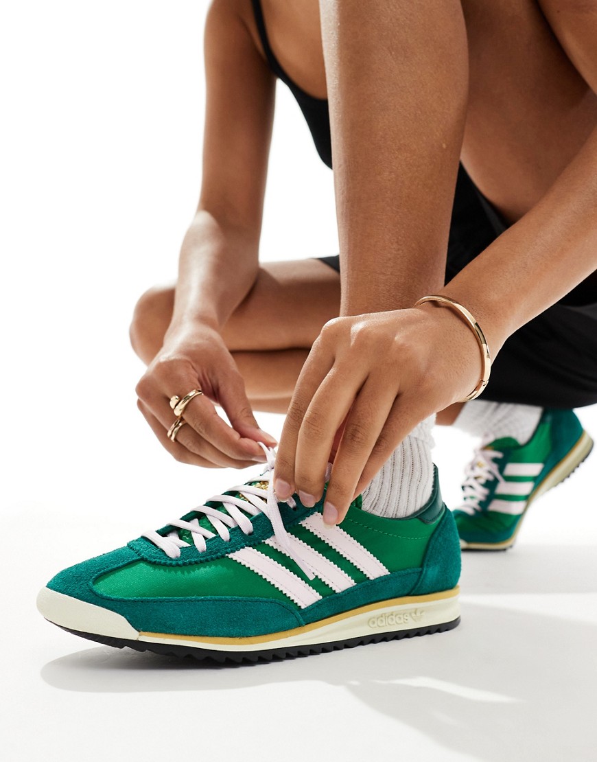 Adidas Originals Sl72 Sneakers In Green