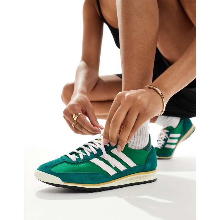 adidas Originals SL72 sneakers in green ASOS