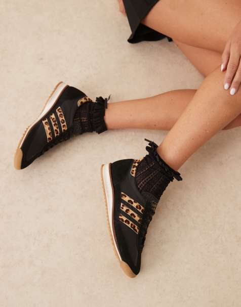 adidas Originals - SL 72 OG - Baskets - Noir/imprimé léopard - view 1