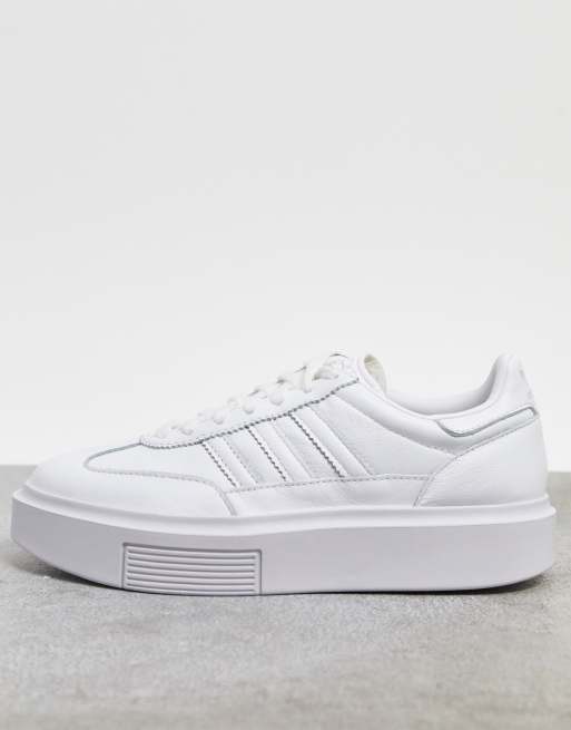 Adidas originals super sleek trainers store in white