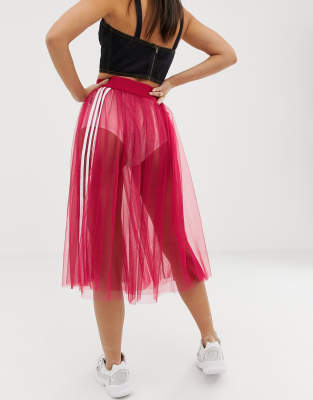 adidas tulle skirt and jacket