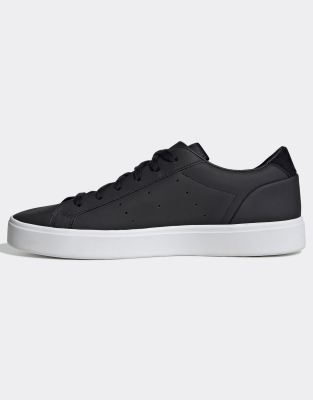 black sleek trainers