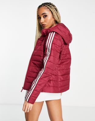 Adidas originals slim hot sale jacket red