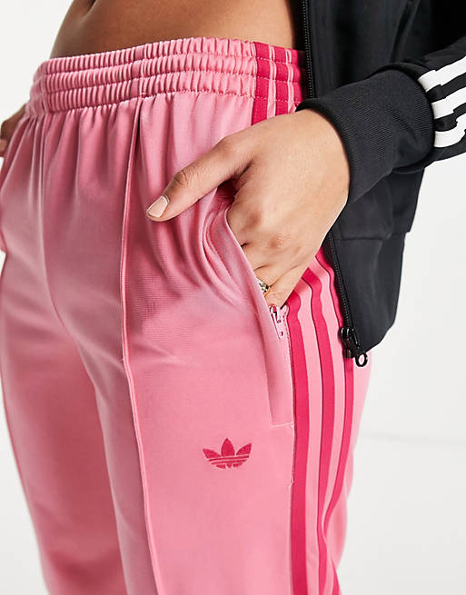adidas Originals slit front track pants in pink