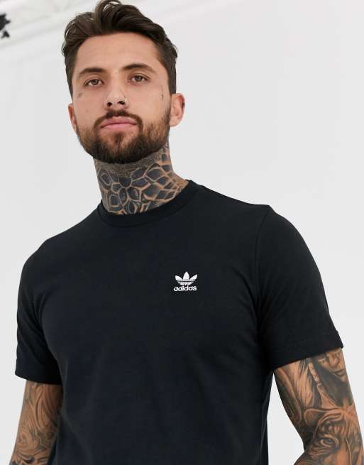 adidas Originals small logo t-shirt black | ASOS