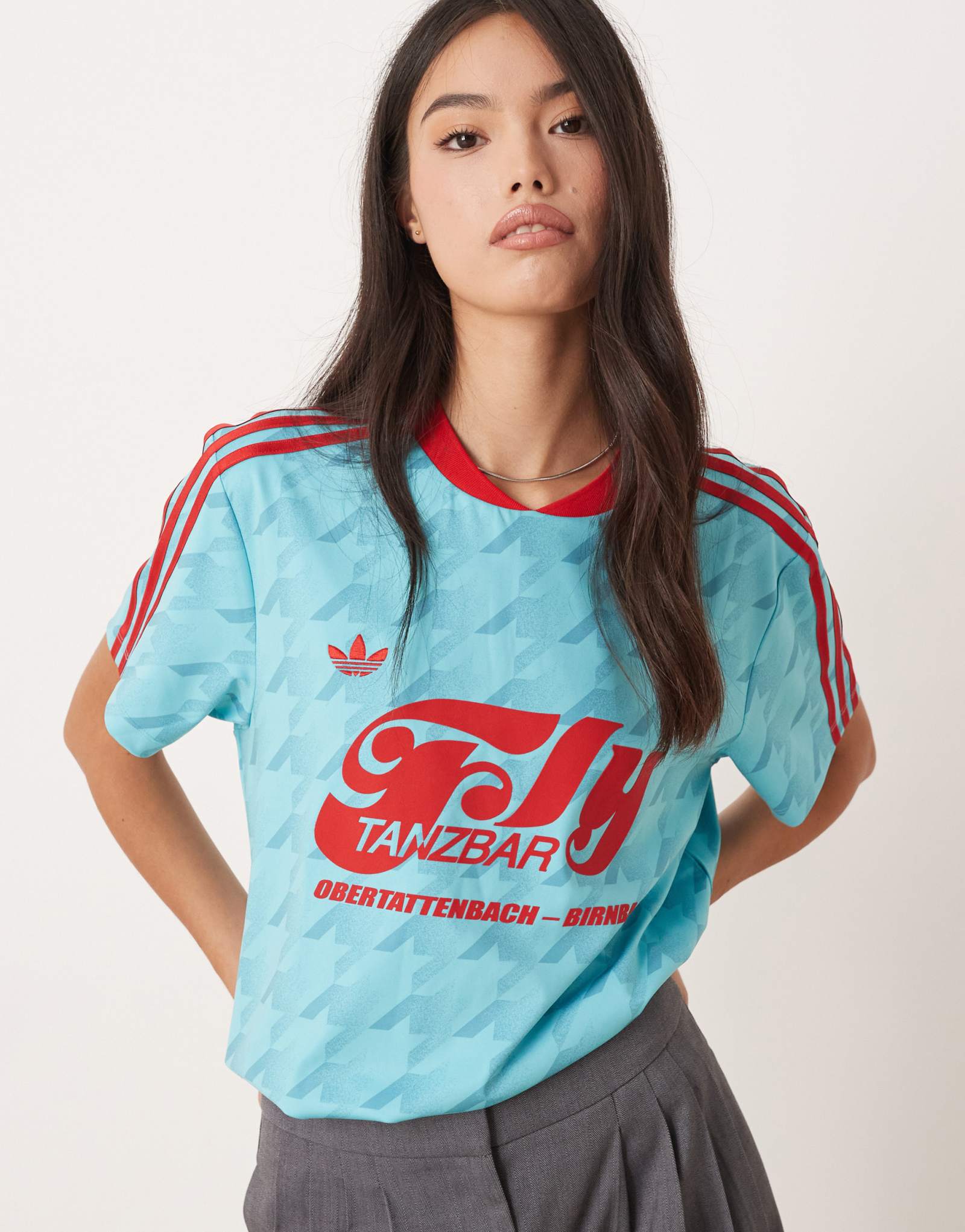 футбольная майка adidas Originals синего цвета