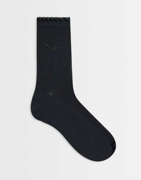 adidas Originals – Socken in Schwarz mit Perlen - view 1