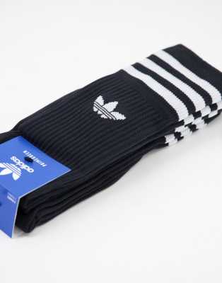 black adidas sock