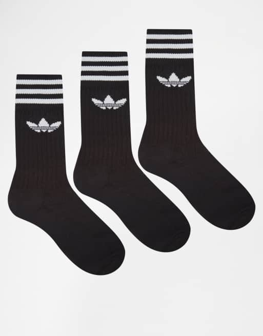 Adidas solid crew sale 3 pack